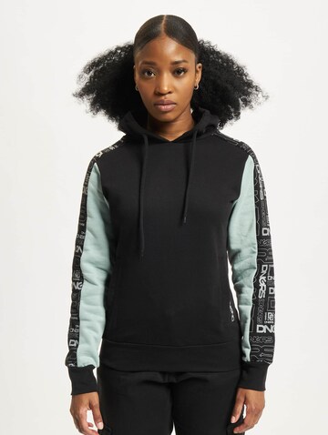 Sweat-shirt DEF en noir : devant