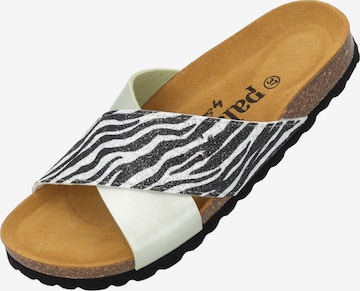 Palado by Sila Sahin Mule 'Palado Rianel Wild by Sila Sahin' in Green: front