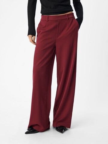 OBJECT Wide leg Broek 'LISA' in Rood: voorkant