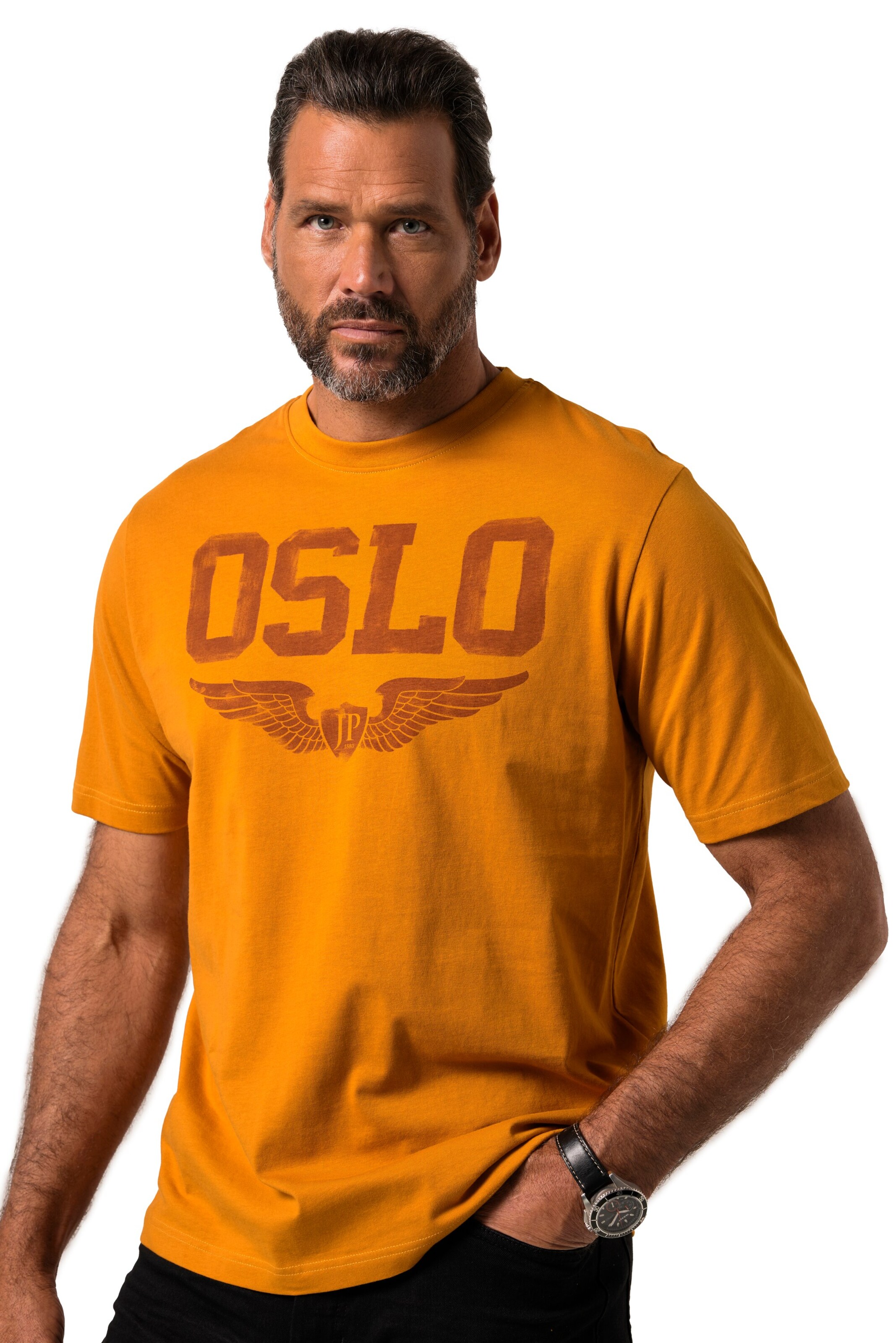 JP1880 Shirt in Orange: front