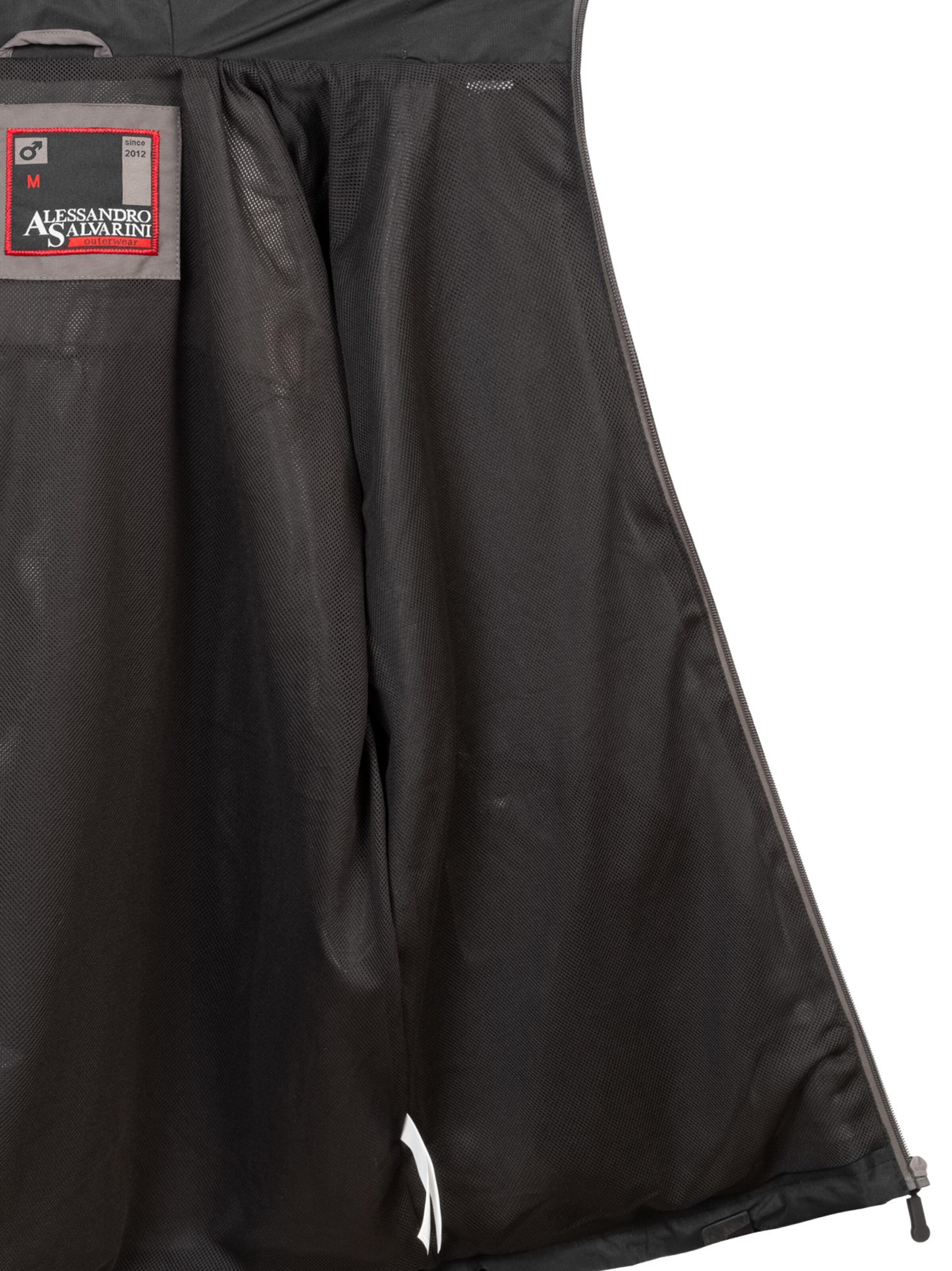 Alessandro Salvarini Weatherproof jacket in Black