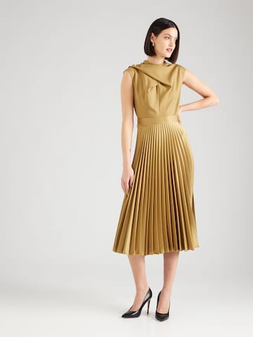 Closet London - Vestido en oro: frente