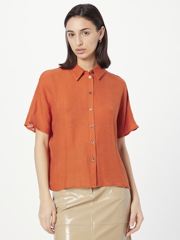 System Action Blouse 'Sunset' in Red: front