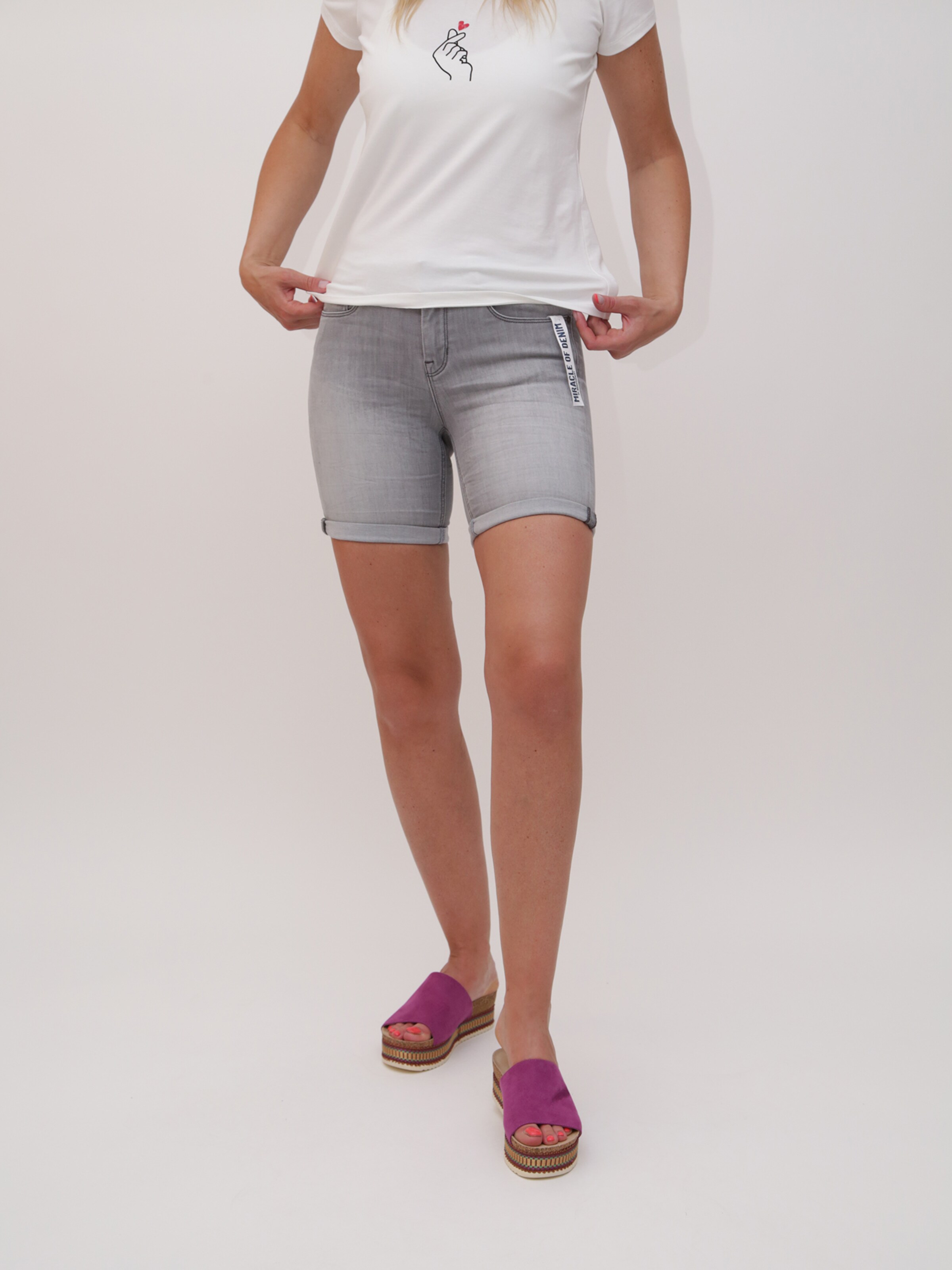 Frauen Große Größen Miracle of Denim Jeans 'Lucky' in Grau - TE22705 Frauen Große Größen Miracle of Denim Jeans 'Lucky' in Grau - TE22705