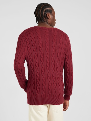 Polo Ralph Lauren Regular fit Пуловер 'DRIVER' в червено