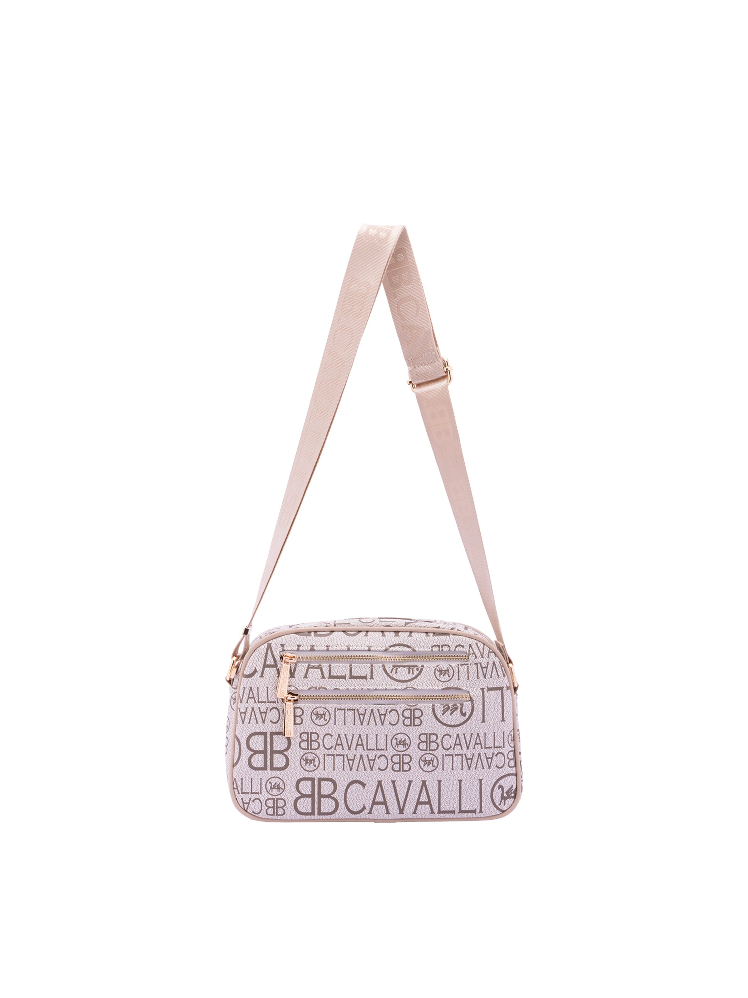 Borsa a tracolla 'Borsa a Tracolla B Cavalli Donna con Zip e Tasche Regolabile Ecopelle' di B. Cavalli in arancione: frontale