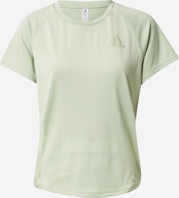 ADIDAS SPORTSWEAR - Camisa funcionais 'Parley Adizero ' em verde: frente