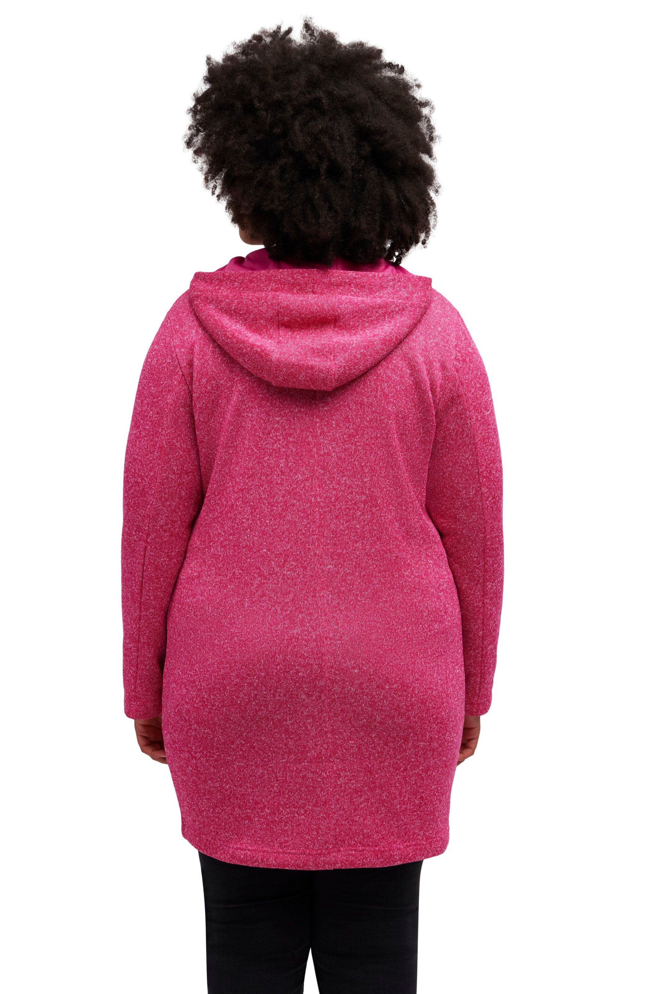 Ulla Popken Sweatvest in Roze