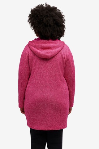 Ulla Popken Sweatvest in Roze