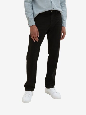 TOM TAILOR Regular Jeans 'Josh' in Zwart: voorkant