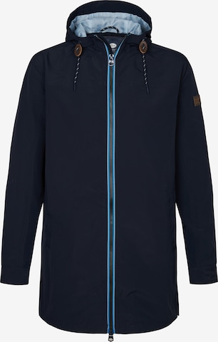 Petrol Industries Välikausiparka 'Waterside' värissä sininen: etupuoli