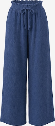 Wide Leg Pantalon ' Liska ' Seasons of April en bleu : devant