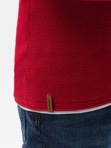 Pull-over 'E121' Ombre en rouge
