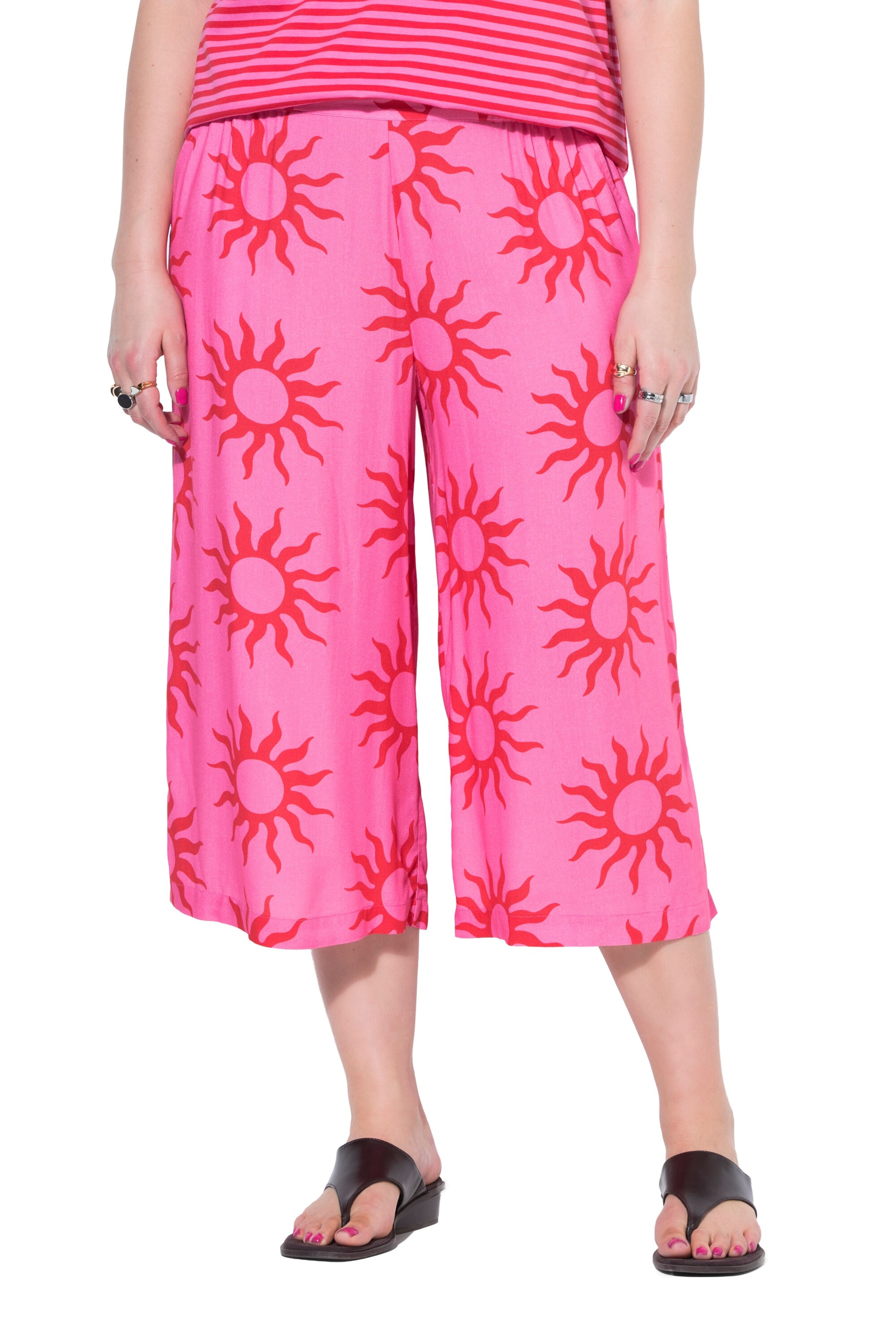 Studio Untold Wide Leg Hose in Pink: Vorderseite