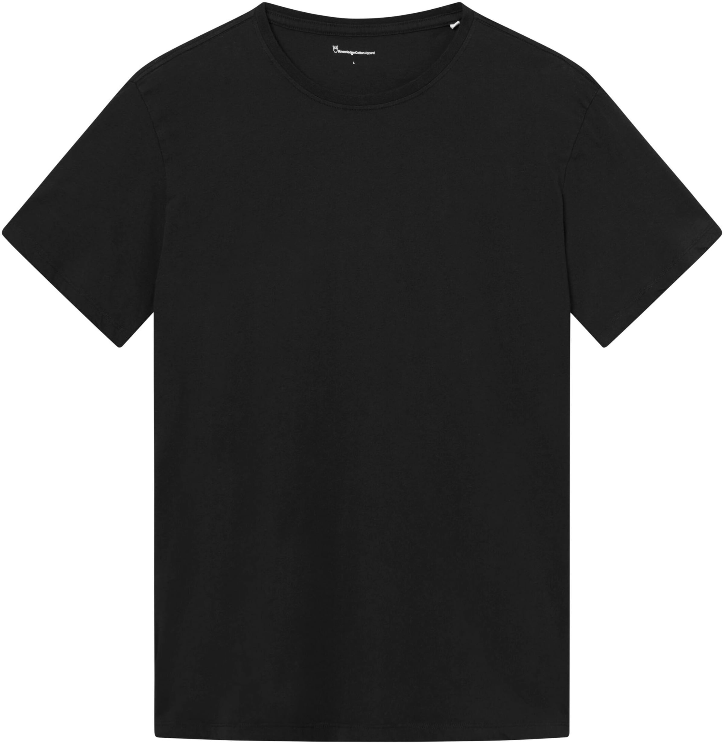 KnowledgeCotton Apparel Shirt in Black: front