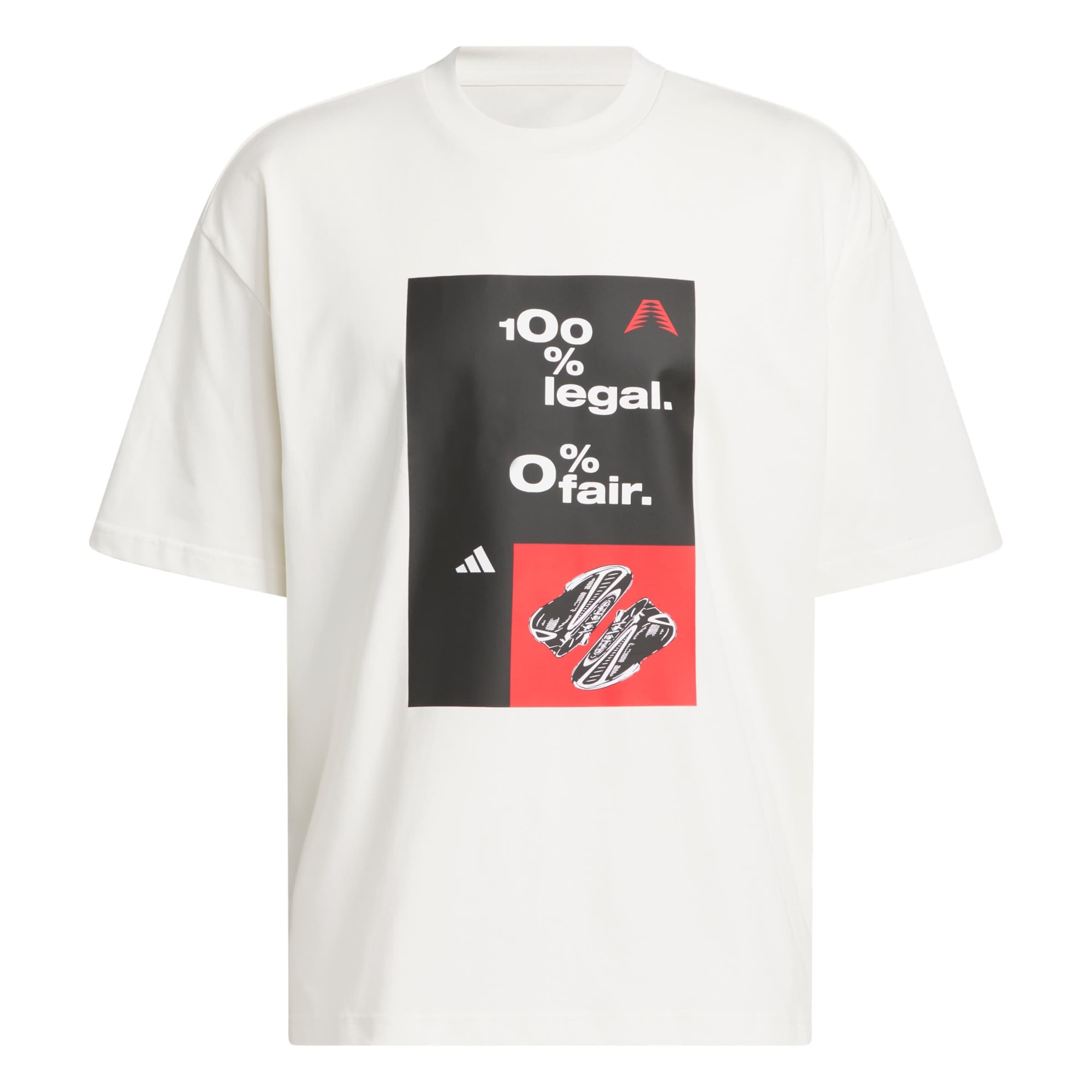 T-Shirt fonctionnel 'Anthony Edwards Archive' ADIDAS PERFORMANCE en blanc : devant