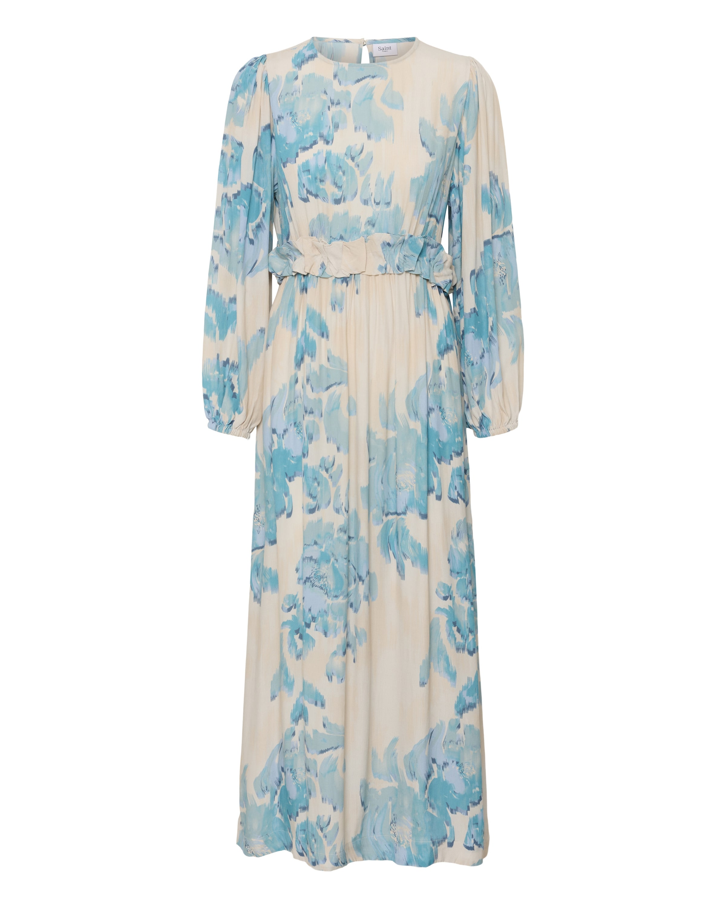 SAINT TROPEZ Kleid 'PollyanaSZ' in beige / hellblau, Produktansicht