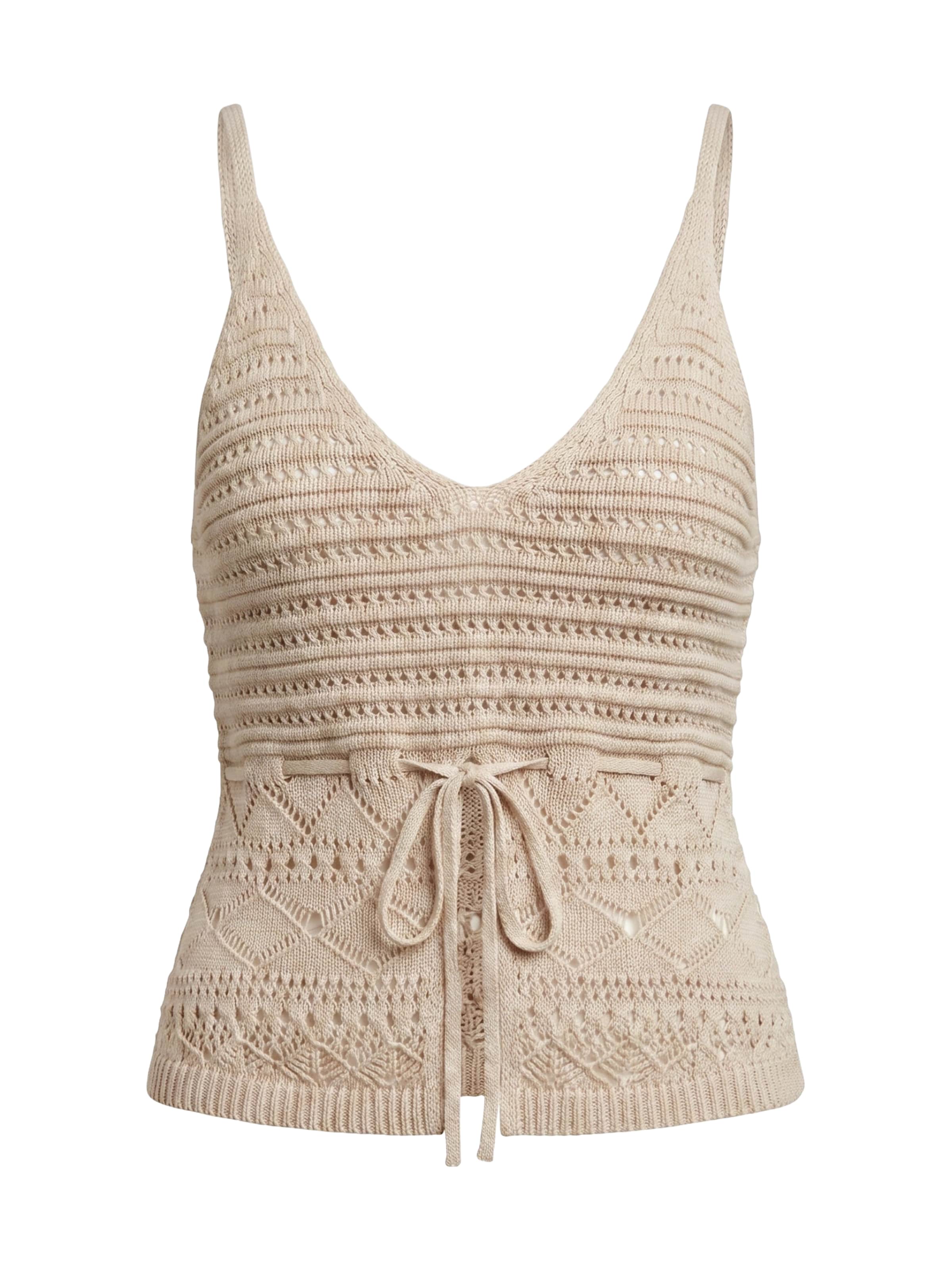 Top in maglia 'Felice' di studioselect in beige: frontale