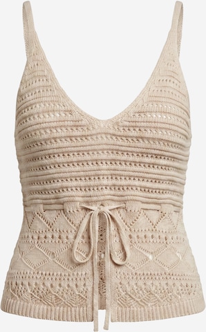 studioselect - Top de malha 'Felice' em bege: frente