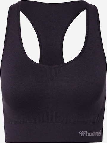 Hummel Bustier Sport bh 'Tif' in Zwart: voorkant