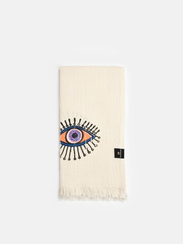 MARSIKOH Beach Towel 'Eyes' in Purple: front