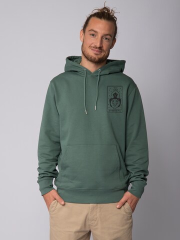 Watapparel Sweatshirt ' Tarot Strength ' in Green: front