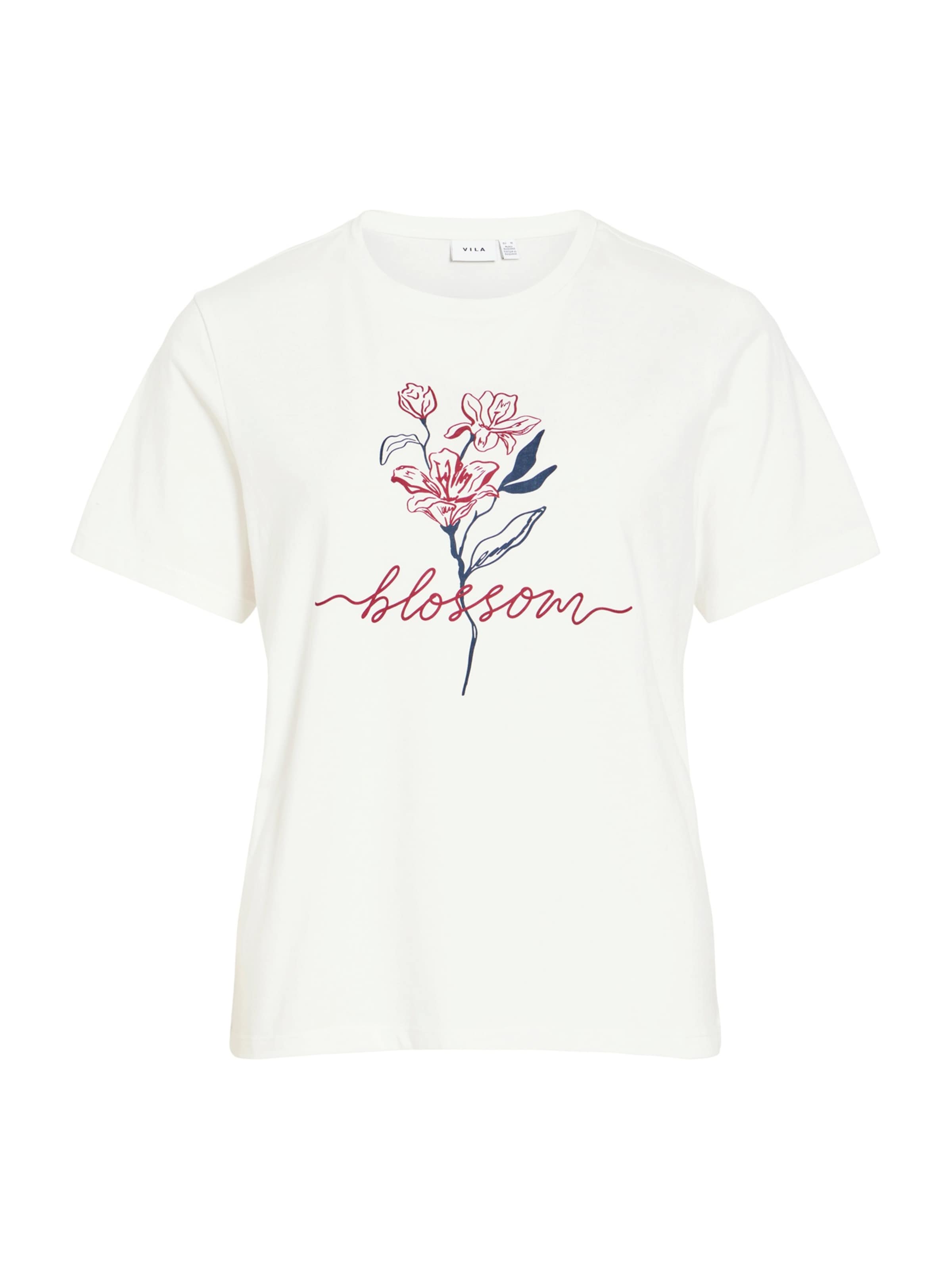 T-shirt 'VIVORA' VILA en blanc : devant