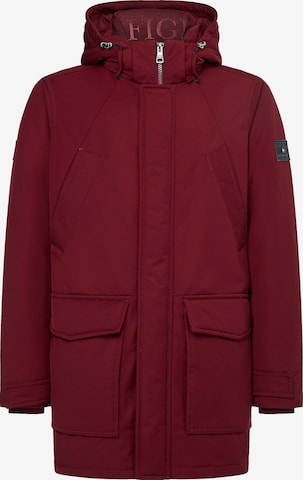 TOMMY HILFIGER Winter Parka 'Rockie' in Red: front