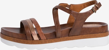 MARCO TOZZI Strap Sandals in Brown