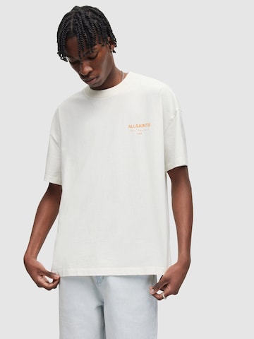AllSaints - Camiseta 'Underground' en blanco: frente
