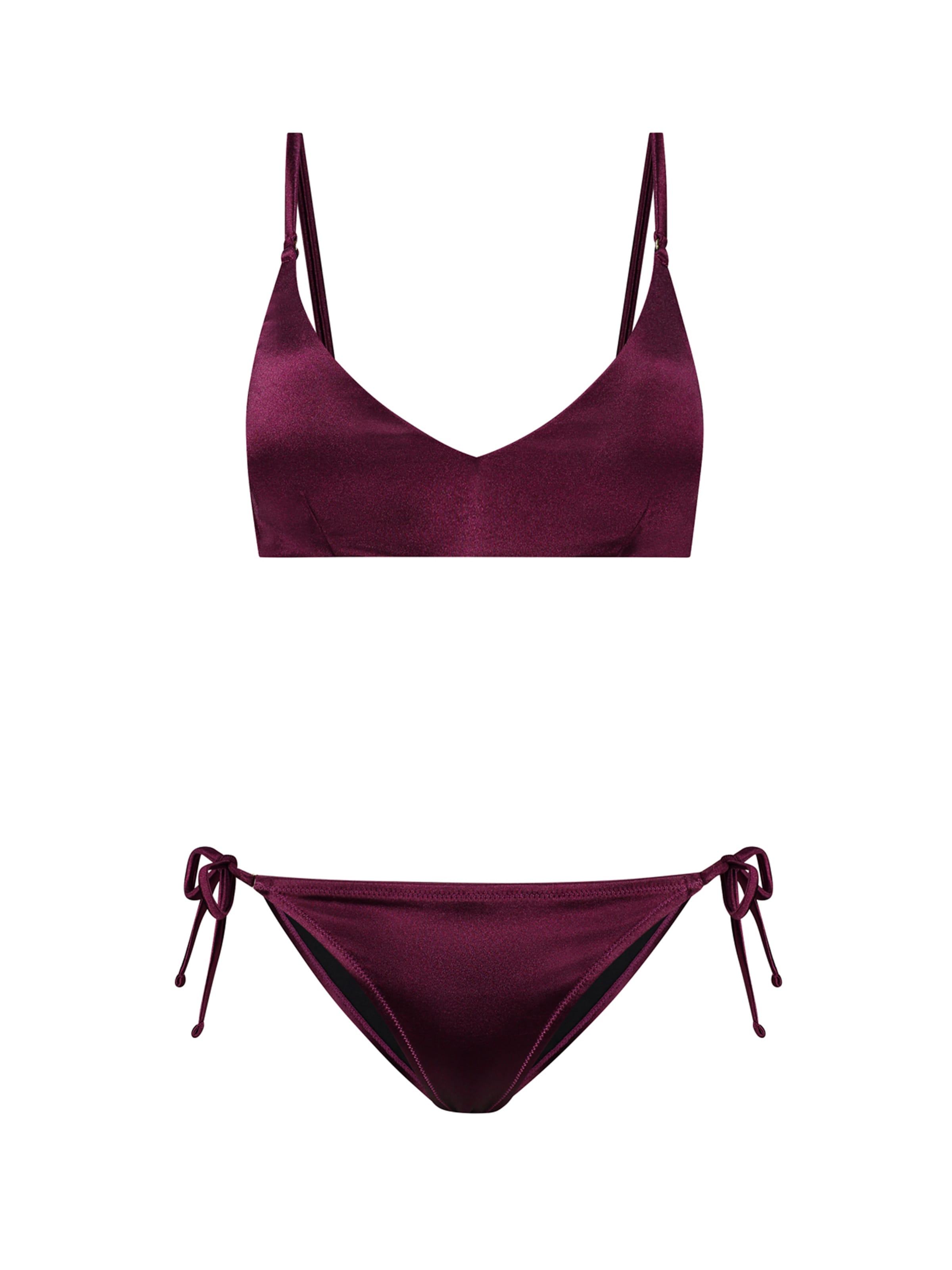 Triangolo Bikini 'Lou' di Shiwi in lilla: frontale