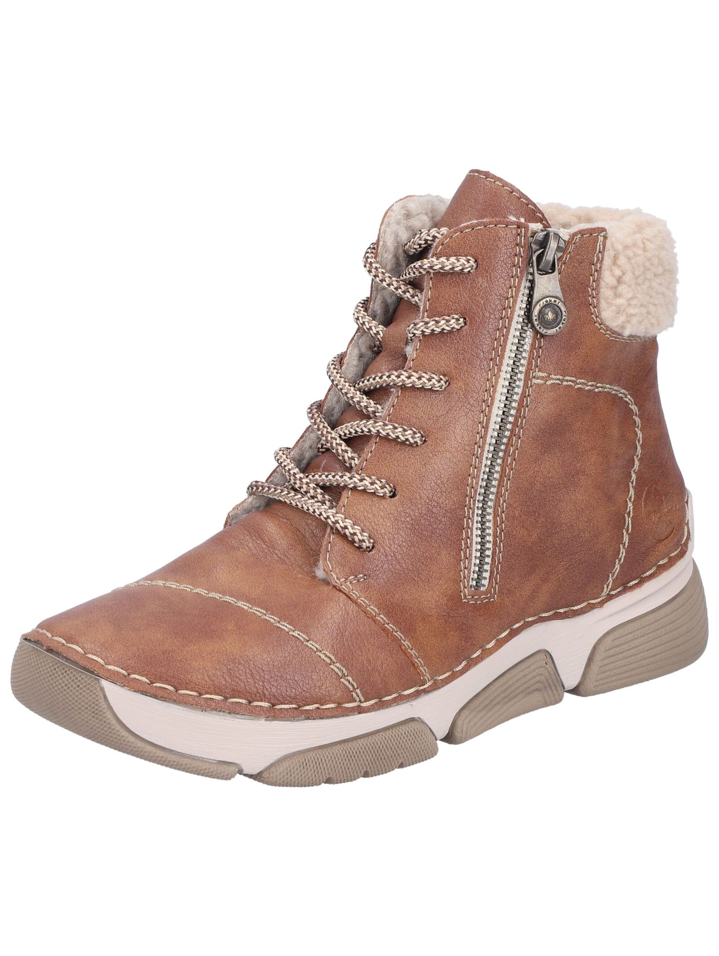 Rieker Veterlaarsjes in Bruin: voorkant
