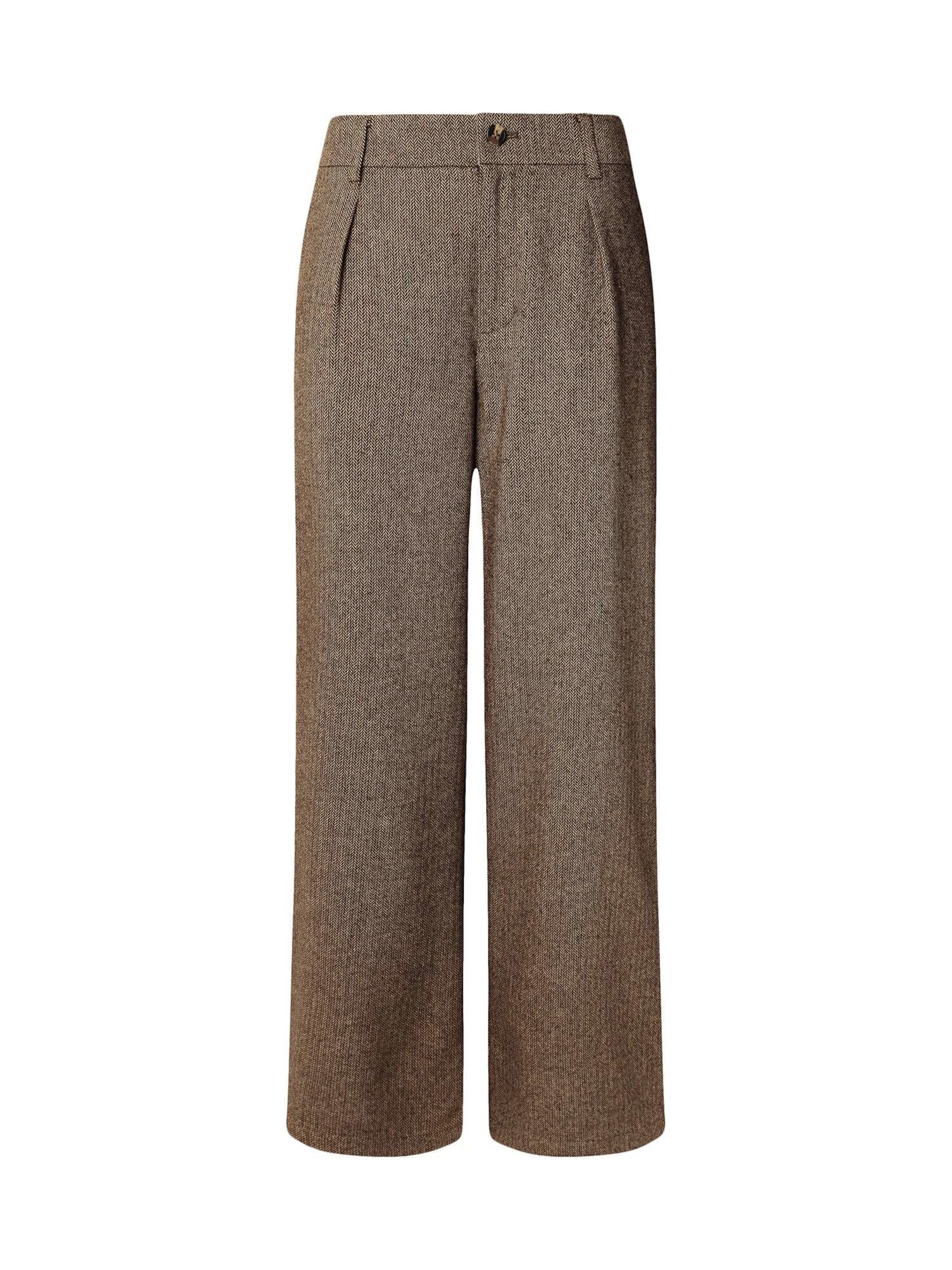 Loosefit Pantalon à pince Pepe Jeans en marron : devant