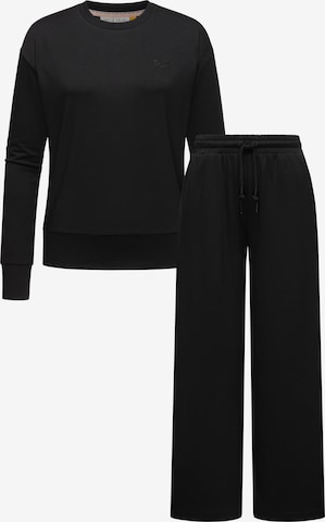 Ragwear Sweat suit 'Delje' in Black: front