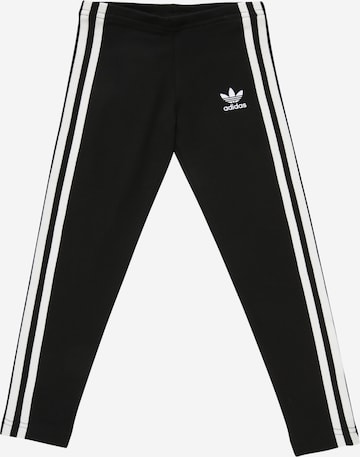 ADIDAS ORIGINALS Skinny Leggingsit 'Adicolor' värissä musta: edessä