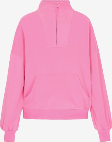 Sweat-shirt MIMO en rose : devant