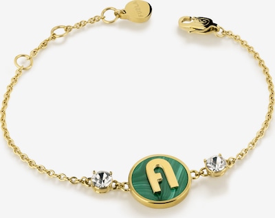 Braccialetto Furla Jewellery di colore oro / verde erba / trasparente, Visualizzazione prodotti