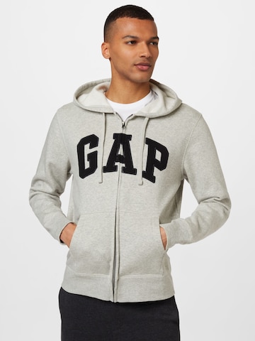 GAP Sweatvest in Grijs: voorkant