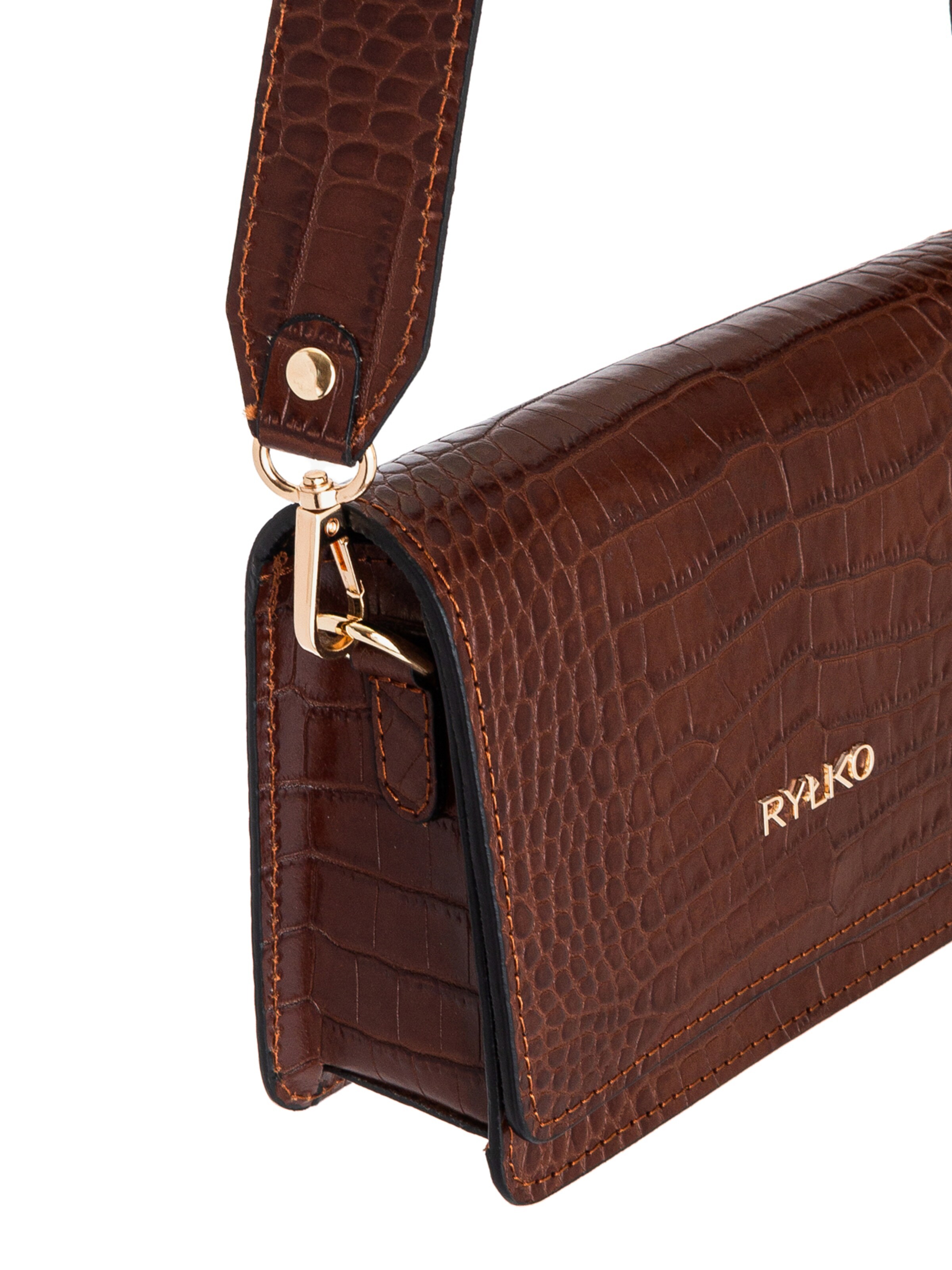 RYŁKO - Mala de ombro em castanho