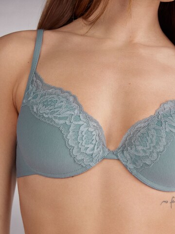 INTIMISSIMI Push-up Push-Up Bra 'BELLISSIMA EMBRACE SIMPLICITY' in Blau
