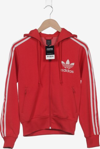 ADIDAS ORIGINALS Sweatshirt & Zip-Up Hoodie in L in Red: front