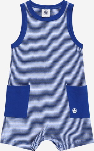 PETIT BATEAU Dungarees in Blue: front