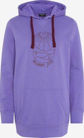 Oklahoma Jeans Sweatshirt in Purple: front