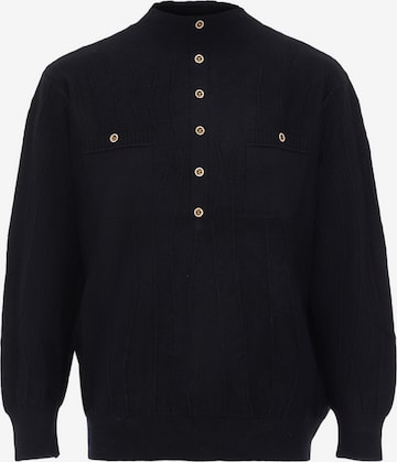 Pull-over carato en noir : devant