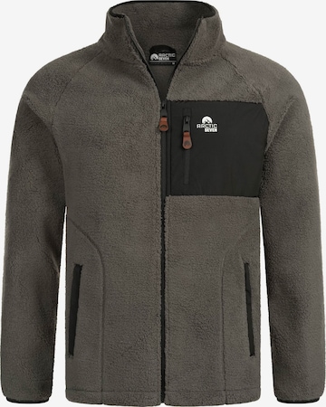 Veste en polaire fonctionnelle 'AS415' Arctic Seven en gris : devant
