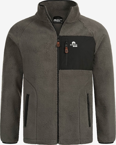 Arctic Seven Funktionele fleece-jas 'AS415' in de kleur Donkergrijs / Zwart / Wit, Productweergave