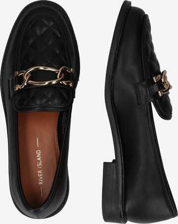 River Island Slipper in Schwarz