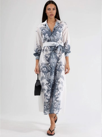 MSN Collection Midi Kleid in Weiß: Vorderseite