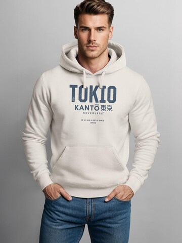 Neverless Sweatshirt 'Tokio' in Beige: front