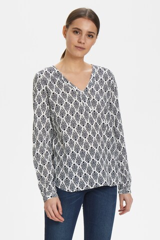 Kaffe Blouse 'Amber Jas' in Beige: voorkant